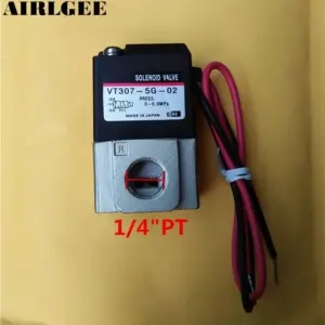 High quality DC 24V Three Way Two Position 1/4" NPT Solenoid Valve  Free shipping