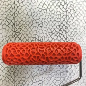 Decorative Paint Roller Texture Painting Tools Pattern Embossing for Wall Airless Pintura Machine Bedroom Rubber Household EG317