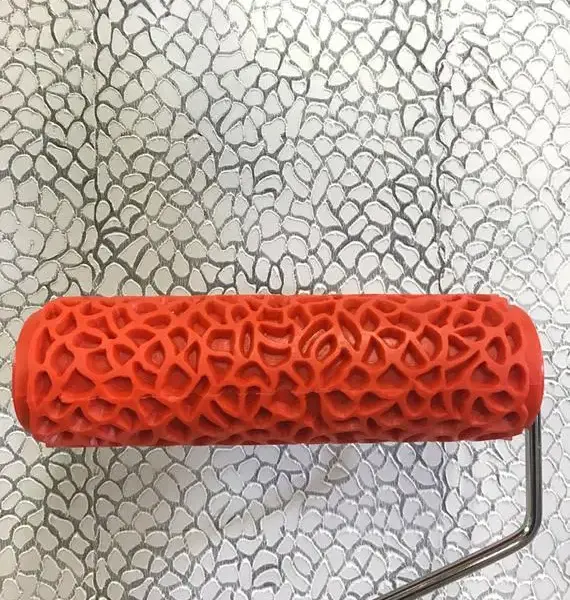 Decorative Paint Roller Texture Painting Tools Pattern Embossing for Wall Airless Pintura Machine Bedroom Rubber Household EG317