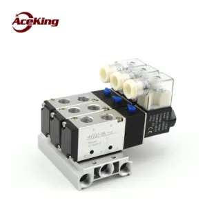 Solenoid valve air valve 4v210-08 reversing valve ac220vDC24v through coil pneumatic electromagnetic multiposition control valve