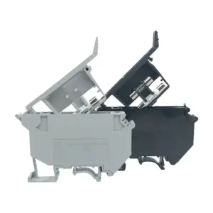 50PCS UK5-HESI UK5RD 4mm2 DIN Rail Screw Clamp Fuse Holder Base Terminal Blocks Connector UK Fuse Accessories