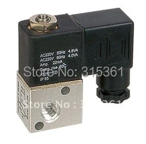 Free Shipping 3 Way 2 Position Pneumatic Solenoid Valve 1/8" DC 12V [RA01] 3V1-06