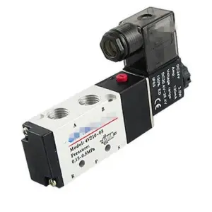 1Pc 4V210-08 1/4" DC 12V/24V AC 24V/36V/110V/220V/380V 5 way 2 position Pneumatic Electric Solenoid Valve BSP Air Aluminum