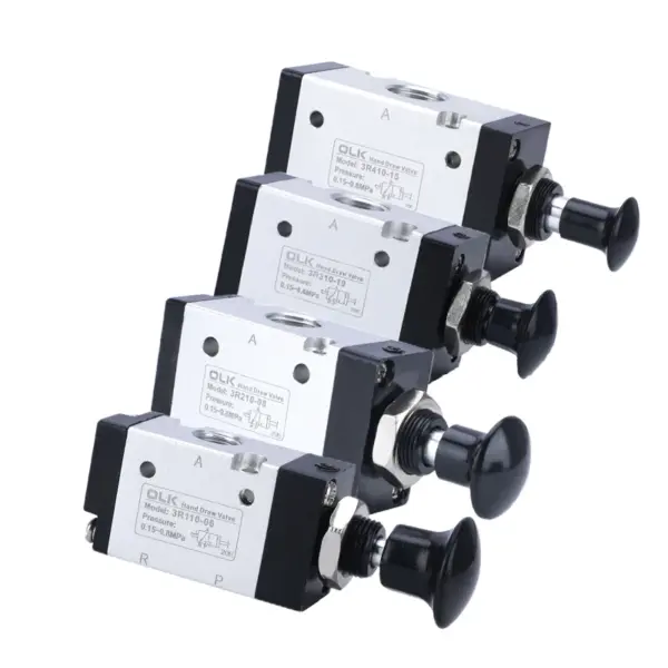 High Quality 3R110-08 1/8"3R210-06 1/8"3R210-08 1/4"3R310-10 3/8" 2 Position 3 Port  Air Manual Valves Pneumatic Control Valve.