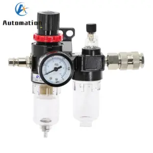 AFC2000 Oil Water Separator Regulator Trap Filter Airbrush Air Compressor Pressure Reducing G1/4 AFR2000 + AL2000 EU Fittings