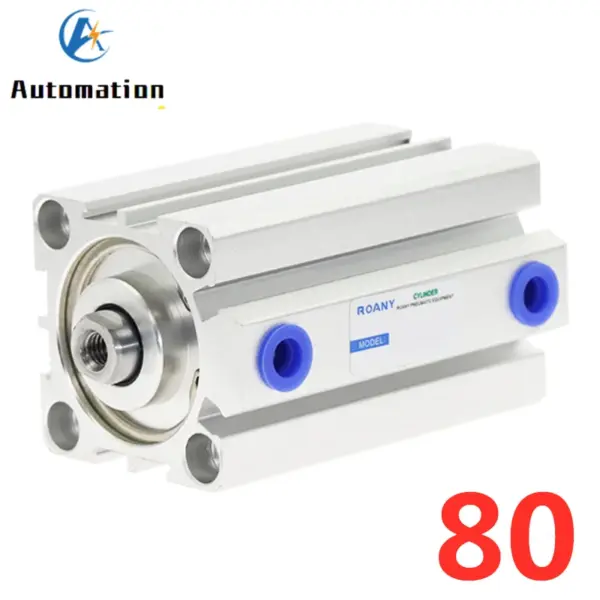 SDA Type Bore 80mm stroke 5/10/20/25/30/40/50/100mm double acting SDA80 compact air pneumatic piston cylinder Female