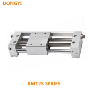 RMT Series  RMT25 Air Cylinder  Rodless Magnetic Cylinder With Guide Pneumatic Cylinder Double Acting 100mm-1500mm Stroke