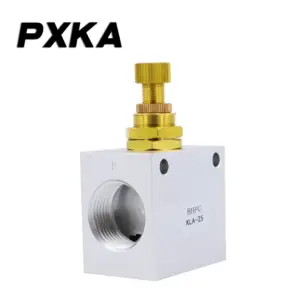 Pneumatic one-way throttle valve KLA15 control valve 08 governor valve 10 cylinder 6 flow rate 20 adjustable