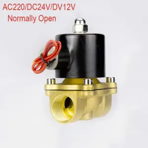 Electric Solenoid Valve 1/4" 3/8" 1/2" 3/4" 1" DN8/10/15/20/25/50 Normally open Pneumatic for Water Oil Air 12V 24V 220V