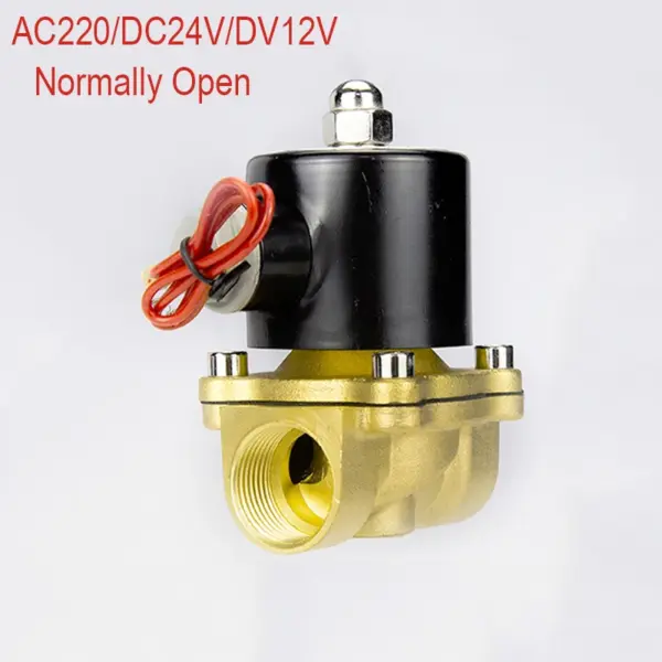 Electric Solenoid Valve 1/4" 3/8" 1/2" 3/4" 1" DN8/10/15/20/25/50 Normally open Pneumatic for Water Oil Air 12V 24V 220V