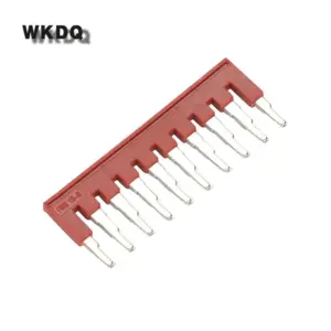 10Pcs FBS10-6 FBS 10-6 Wiring Jumpers For PT/ST 4mm^2 ST4 10 seats Connector DIN Rail Terminal Block Accessories Plug-In Bridge