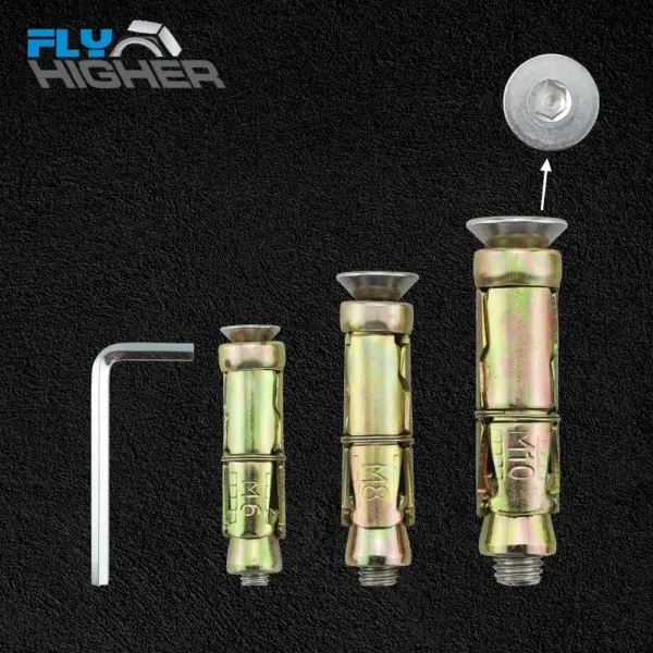 M5/6/8/10 Heavy duty concrete expansion shield anchor with Stainless Steel Hexagon Hex Socket Countersunk Screw