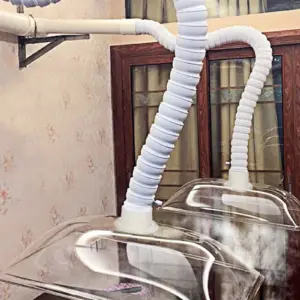 POM Flexible Smoke Exhaust Ventilator Pipe for Soldering Smoke Extractor Welding Fume Arms Square Round Hood