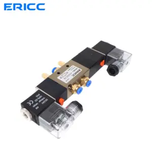 4V230C.E.P-08 5 Way 3 Position 1/4" Pneumatic Solenoid ValveDC12V DC24V AC110V AC220V