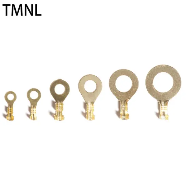 O-type Non-Insulated Ring Lugs Plug fast spring Electrical Barrel Copper Crimp Round Terminals Cable Wire Cold pressing Car