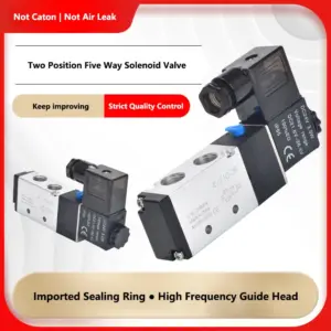 Pneumatic Electric Solenoid Valve 5 Way 2 Position Air Solenoid Valve 4V210-08 4V310-10 12V 24V 220V Pneumatic Solenoid Valve