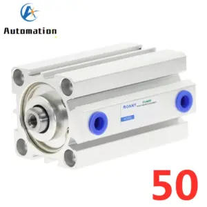 SDA Type Bore 50mm stroke 5/10/20/25/30/40/50/80/100mm double acting SDA50 compact air pneumatic piston cylinder Female