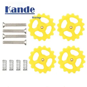 4pcs M3 Hot Bed Leveling Kit M3 Plastic Nut Stainless Steel Springs Screw Heated Bed Kits For Ender 3 CR-10 3D Printer Parts