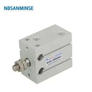 CU 6 10 16 20 25 32mm Free Mount Cylinder  Cylinder Double Acting Single Rod Pneumatic air cylinder Male thread NBSANMINSE