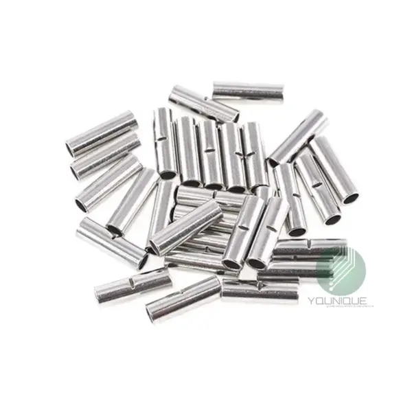 15pcs Premium #8 AWG BN8 Uninsulated  Wire Terminal Splices Butt Connectors Bare