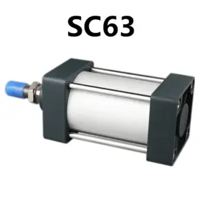SC63 Standard Air Cylinders 63mm Bore Double Acting Pneumatic Cylinder SC 50/75/100/125/150/175/200/250/300mm Stroke Hot Sale