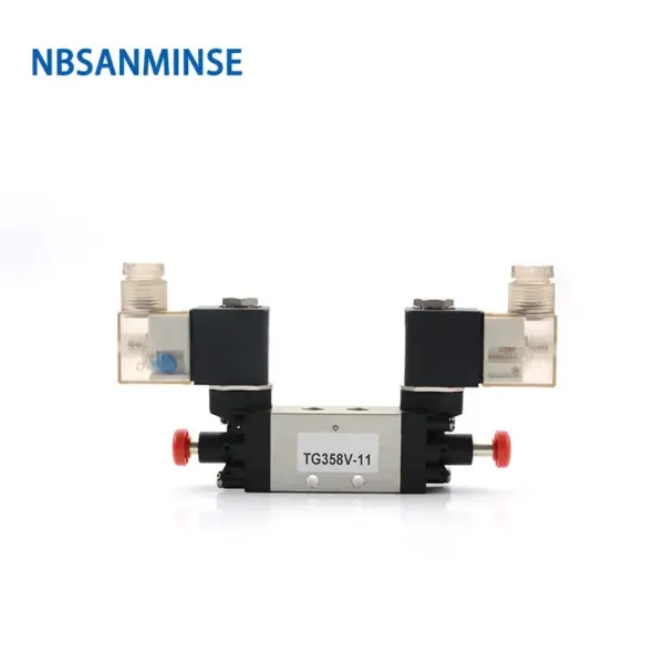 NBSANMINSE TG358V11 G1/8 2 position 5 way Internal pilot type door pump dedicated valve for truck car door system