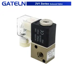 2 Position 3 Way 3V1-06  Pneumatic Solenoid Valve Normally Closed Pneumatic Control Valve DC12V 24V AC 110V 220V
