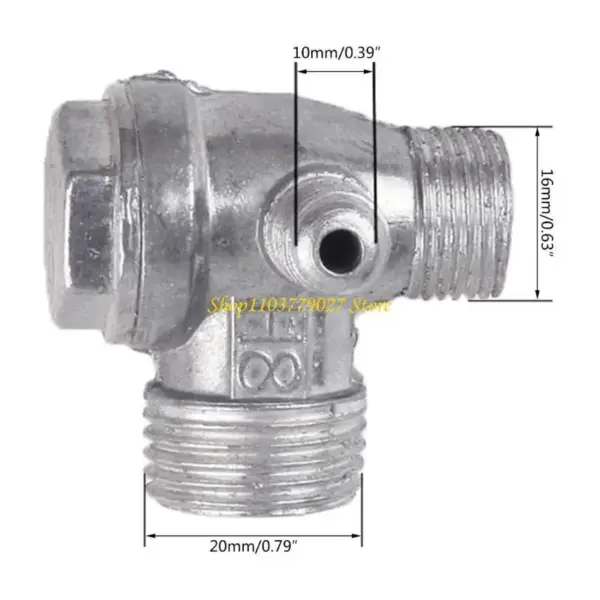 C4DF Unidirectional 3-port Air Compressor Check Central-Pneumatic Valves Thread
