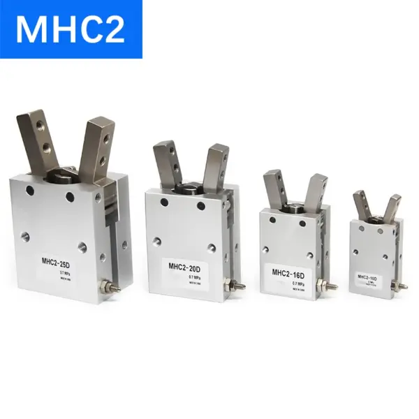 MHC2-10D MHC2-16D MHC2-20D MHC2-25D Angular Style Double Acting Air Gripper Standard Pneumatic Cylinder