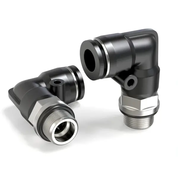 20PCS/LOT PNEUMATIC Male Elbow Tube PL4/6/8/10/12 X M5/9.7MM/12.7MM/16MM/20MM NPT Thread 90 Push to Connect Pneumatic Fittings