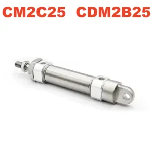 CM2C25 CDM2C25 SMC Type Single Clevis Stainless Steel Magnetic Mini Pneumatic Double Acting Air Cylinder CM2C CDM2C CDM2C25-50Z