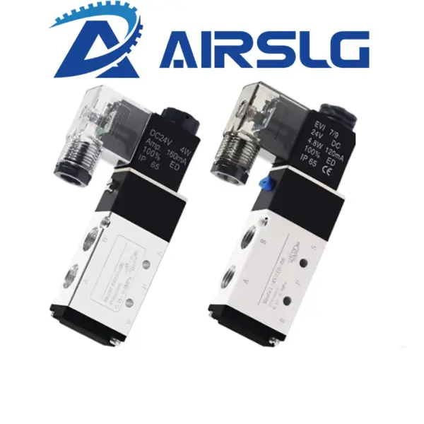 DC12V DC24V AC24V 4V110 Pneumatic Electric Solenoid Valve 5 Way 2 Position Control Air solenoid valve 4V110-06 AC110V AFR Brand