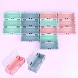 5Pcs For SMD SMT Electronic Box Electronic Components Small Screws Nuts Washers Container Mini Splicable Plastic Storage Boxes