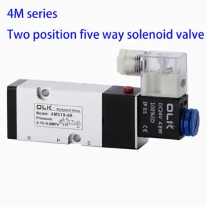 4M Pneumatic Actuator Solenoid Valve 5/2 4M210-06-08L 4M310-08 4M310-10 Solenoid Control Valve DC24V AC220VBD520 DC24V AC220V
