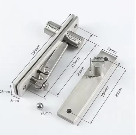 Stainless Steel Pivot Door Hinge Heavy Duty For Wood 360 Degree Shaft For Room Mansion Tall Building Rotary Door Hardware