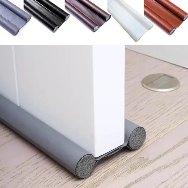 1PC Door Seal Strip Self Adhesive Soundproof Foam Rubber Weatherstrip Adjustable Under Door Sweep Gap Draft Stopper