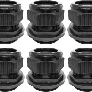 2" NPT Nylon Cable Connector, IP68 Waterproof Strain Relief Cord Glands for Electrical Box (2 Inch, 6-Pack)
