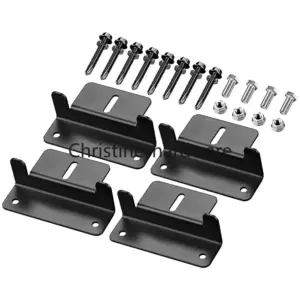 Aluminum Solar Panel Z-Bracket Mounting Kit - Roof-Style for Vehicles (Car/Boat/RV/Yacht)