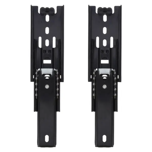 2Pcs Bottom Mount Drawer Slides 4 Inch Full Extension Telescoping 3 Section Ball Bearing Kitchen Drawer Rails Replacement Heavy