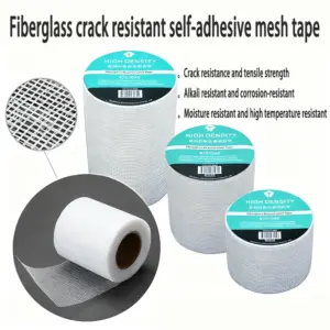 Fiberglass Anti Crack Self-Adhesive Mesh Belt Gypsum Board Wall Crack Decoration Joint Repair Scraping White Plastering Coatig