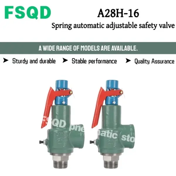 1PC A28H-16 Fuchao Boiler Compressed Air Tank Steam Spring Automatic Adjustable Safety Valve Pressure relief valve DN15 20 25