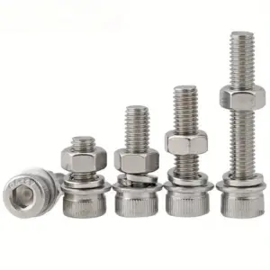 600-piece stainless steel hex bolt, nut, and washer kit M3 (10-25mm), M4 (10-25mm), M5 (10-25mm), M6 (10-25mm)