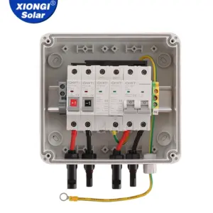 Premium 600V 1 in 1 Out DC Combiner Box for Solar Panels,FUSE, SPD, MCB Integrated, Strong Lightning & Photovoltaic Protection