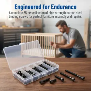 M6 Size Hex Socket Head Cap Screws Carbon Steel Assortment Kit Internal Hex Bolts Corrosion Resistant Metric Hex Socket Screws