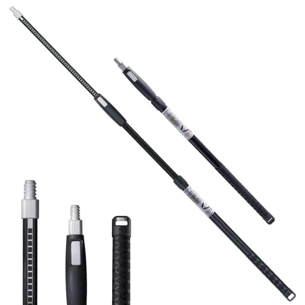 VOOMEY 3-5.9 ft (0.95-1.8m) Dual Extending 50 Point Adjustable Extension Pole for Paint Roller Frames | Heavy-Duty Telescopic