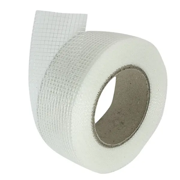 N04R 5X Self-Adhesive White Fiberglass Mesh Tape For Cracks Holes