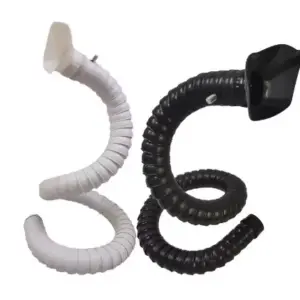 50mm 75mm POM Flexible Smoke Exhaust Ventilator Pipe for Soldering Smoke Extractor Welding Fume Arms with Square Round Hood