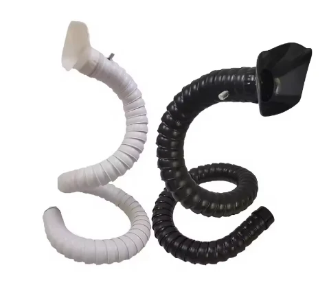 50mm 75mm POM Flexible Smoke Exhaust Ventilator Pipe for Soldering Smoke Extractor Welding Fume Arms with Square Round Hood