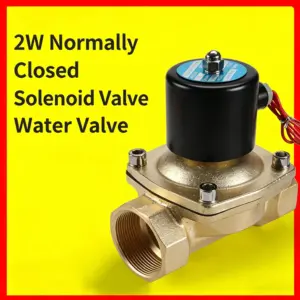 1/2" 3/4" 1" 2" Inch Normally Closed Brass Solenoid Valve 220VAC 110VAC 24VDC 12VDC 24VAC Direct Acting for Water Gas Oil