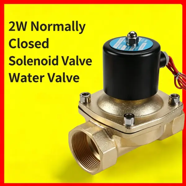 1/2" 3/4" 1" 2" Inch Normally Closed Brass Solenoid Valve 220VAC 110VAC 24VDC 12VDC 24VAC Direct Acting for Water Gas Oil